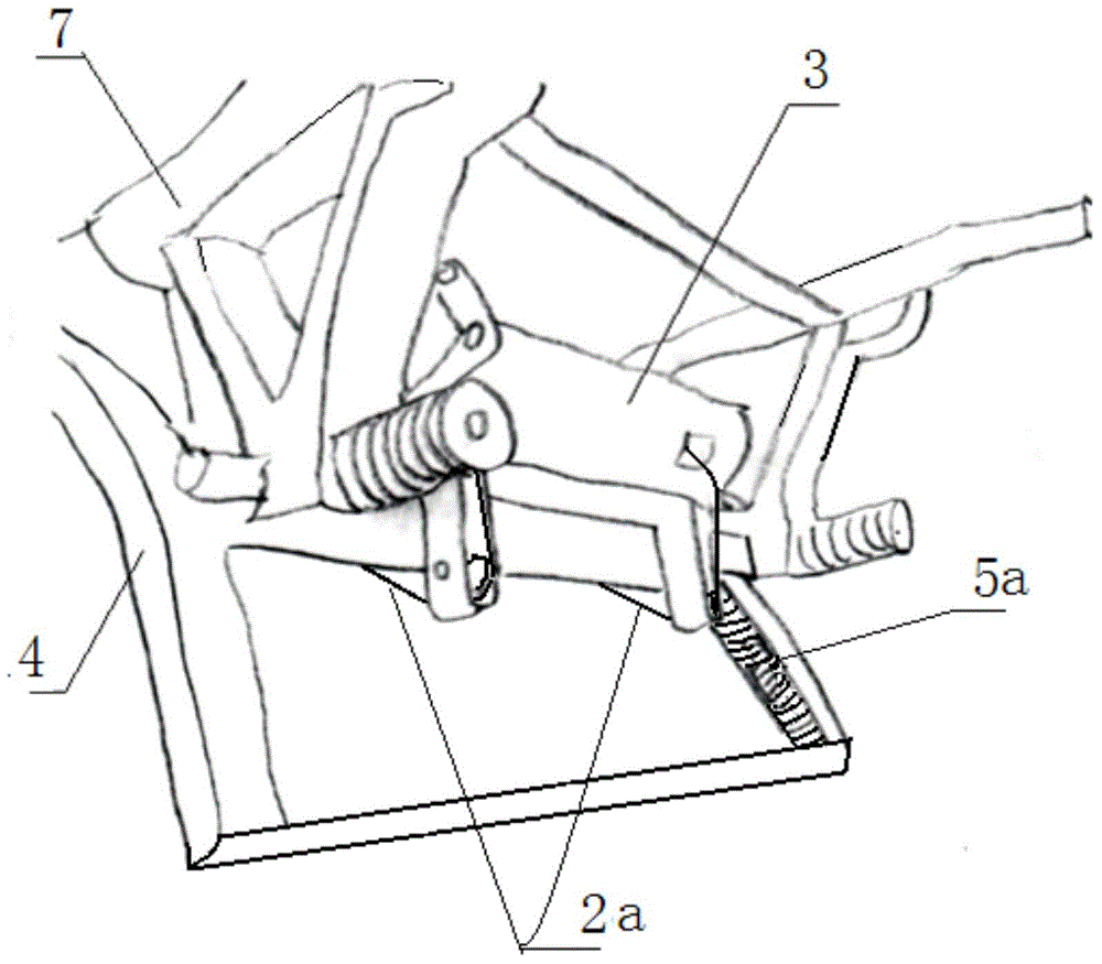 Self-locking type automobile emergency braking system