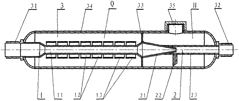 Magnetization, anti-scaling and scale removing treater for flowing water