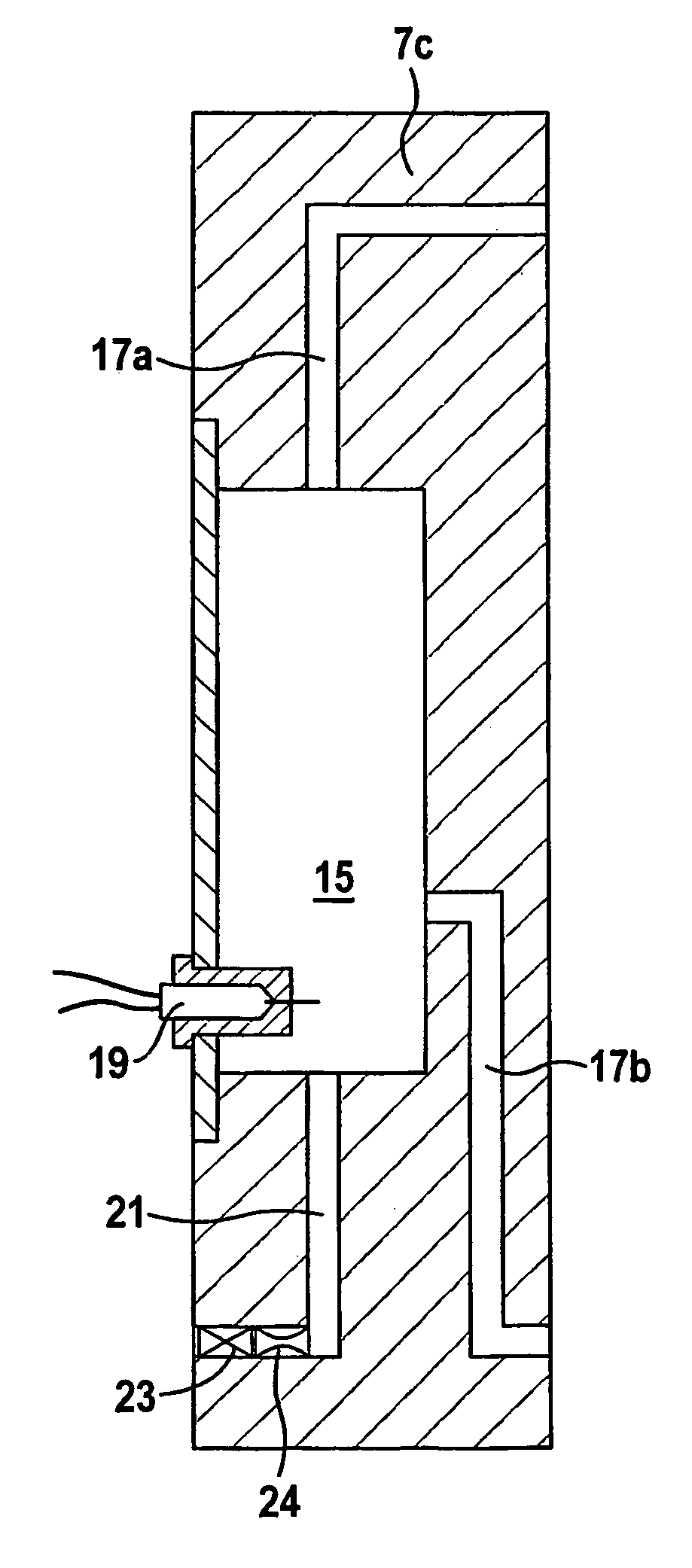 Fuel cell block including a water separator