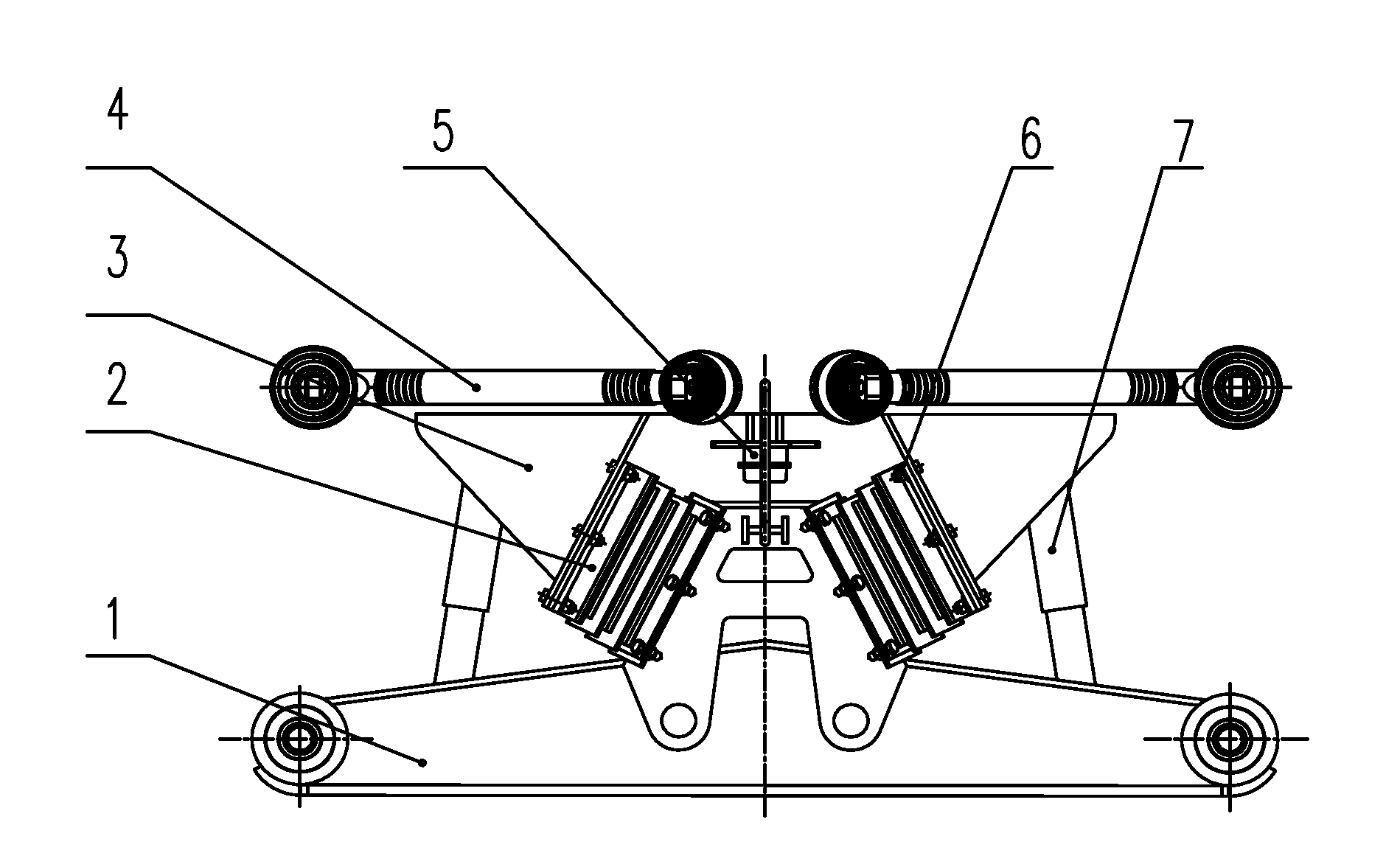 Rubber spring, rubber suspension system and truck