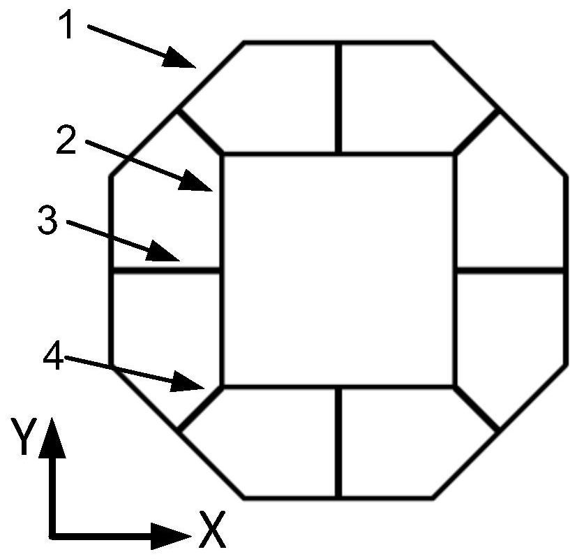 A multi-directional bearer honeycomb structure