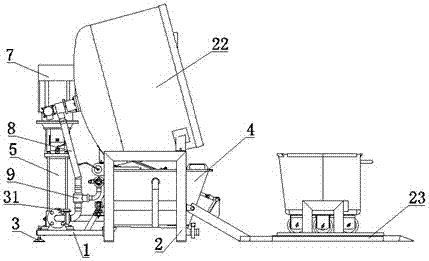 A kind of automatic cleaning equipment for small material cart