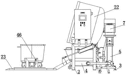 A kind of automatic cleaning equipment for small material cart