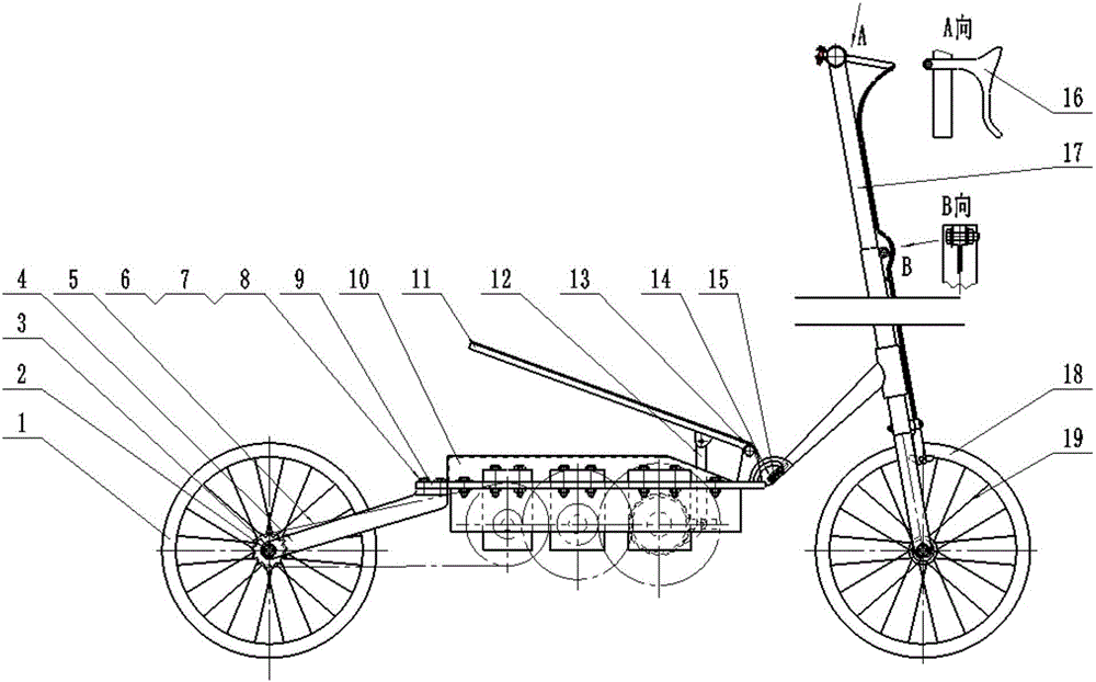 Pedal swing type entertainment and bodybuilding vehicle