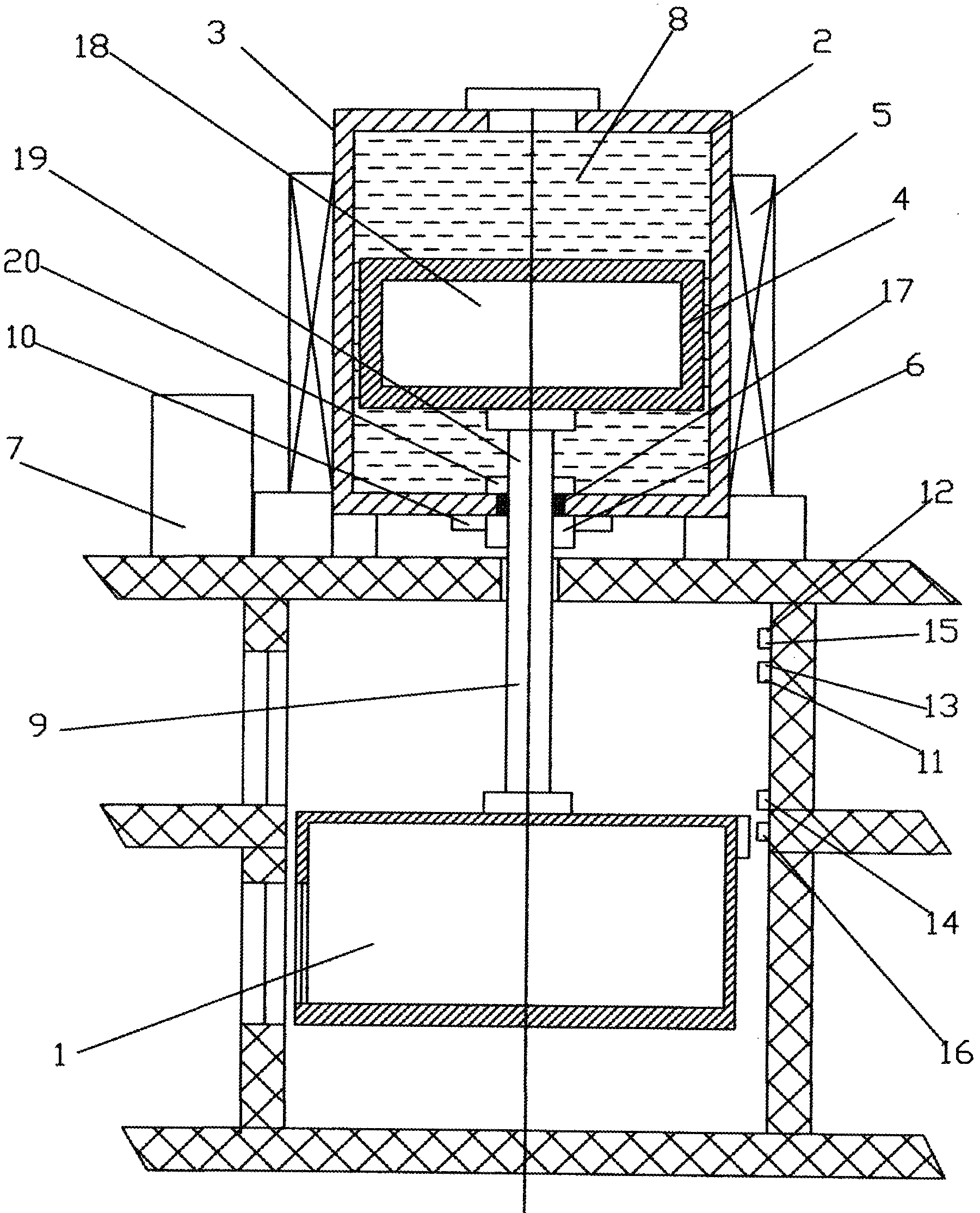 Magnetic fluid elevator