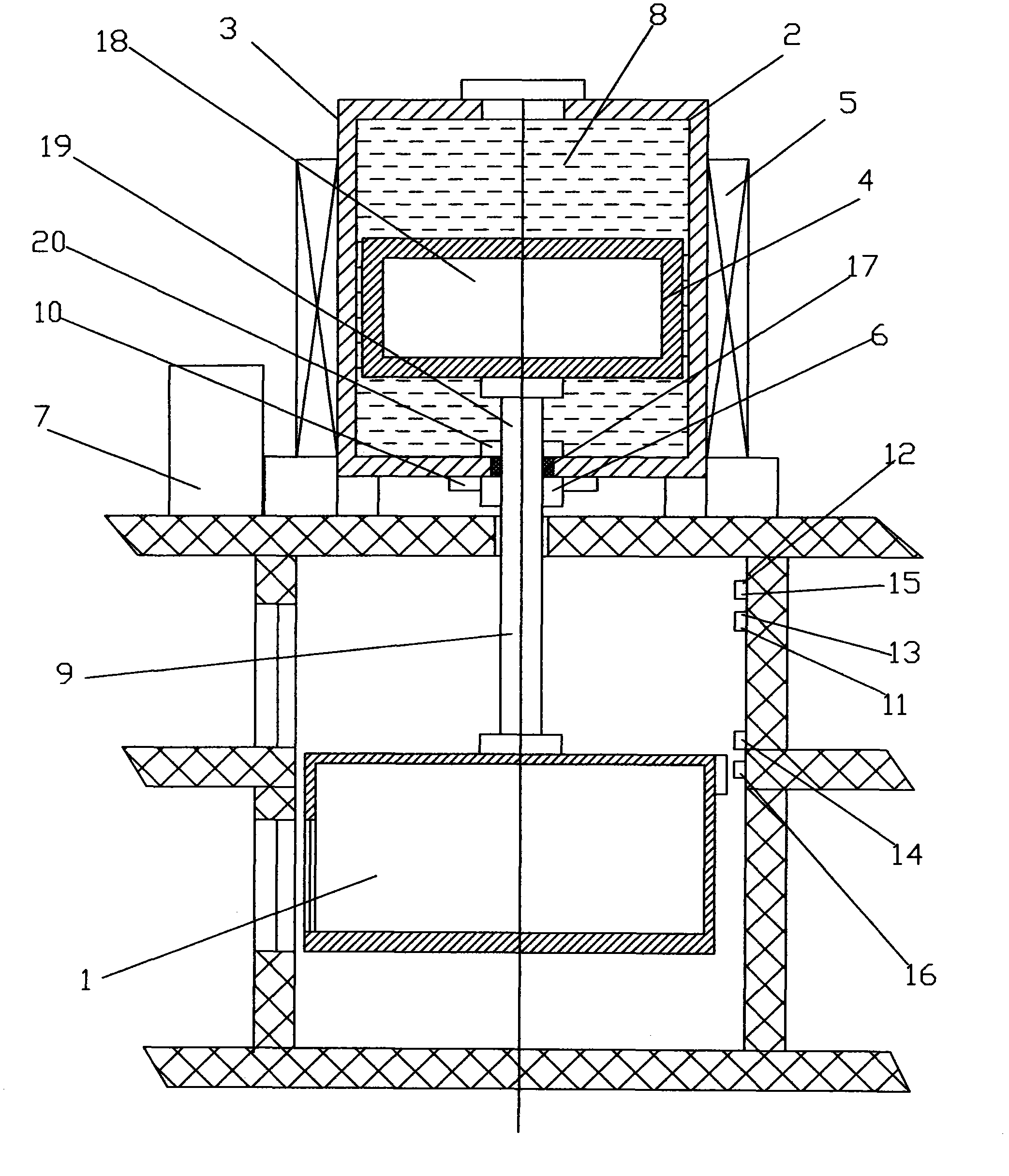 Magnetic fluid elevator