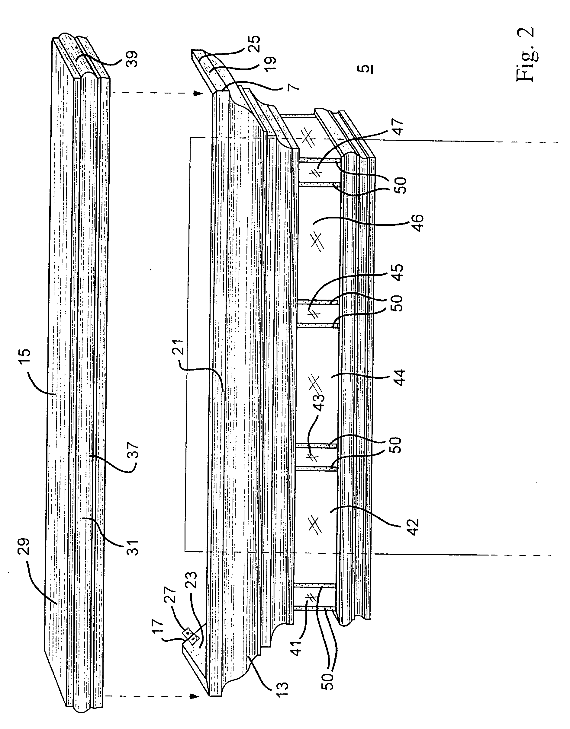 Wall-mounted light-transmissive structure