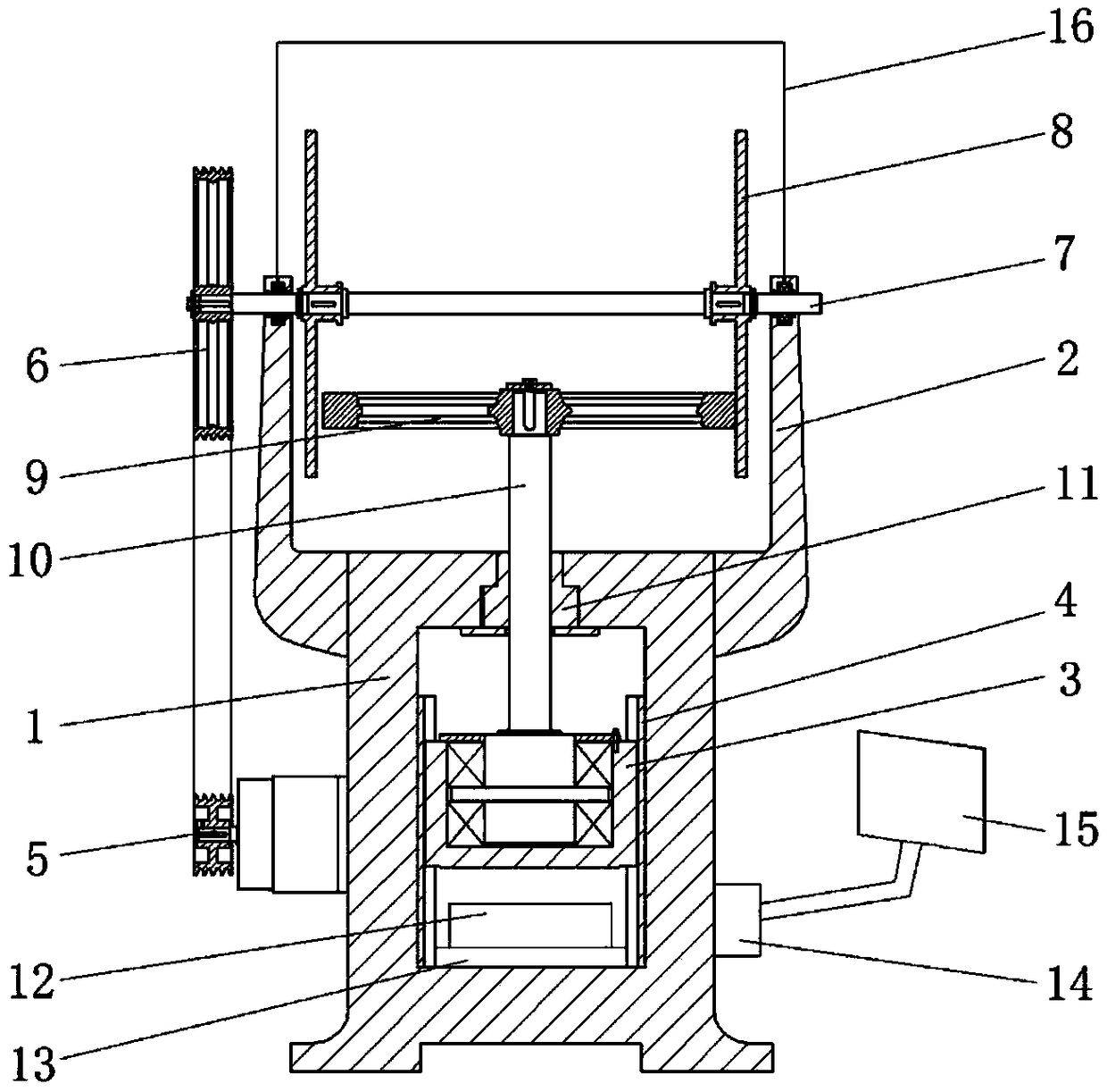 Durable friction press machine for ship manufacturing