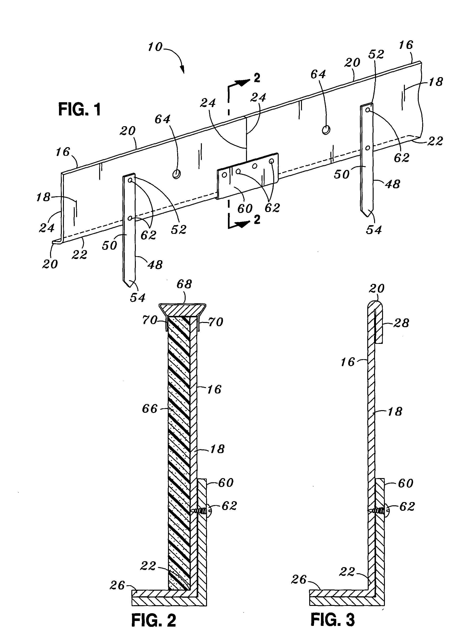 Monolithic pour joint