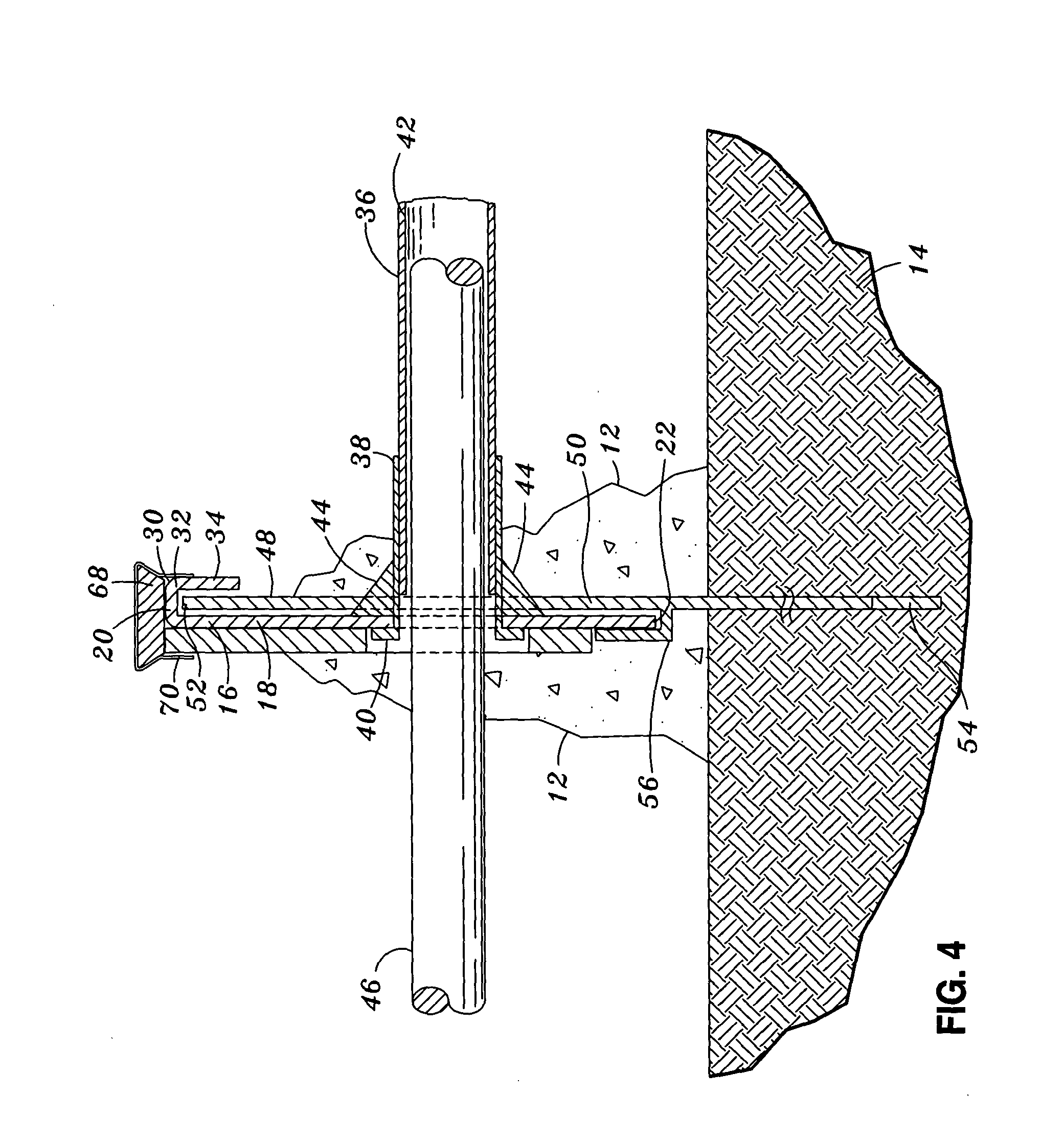 Monolithic pour joint