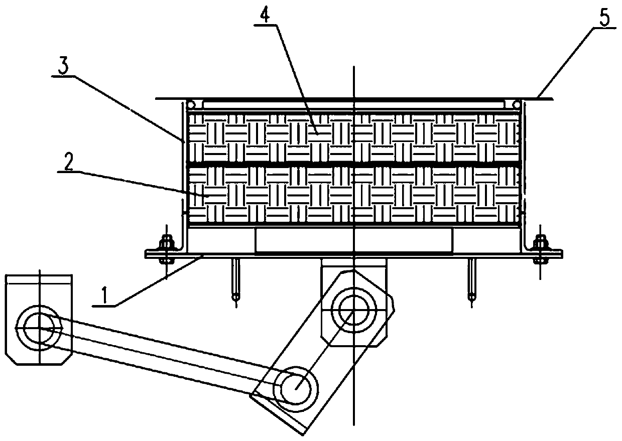 A high-temperature flue manhole door device