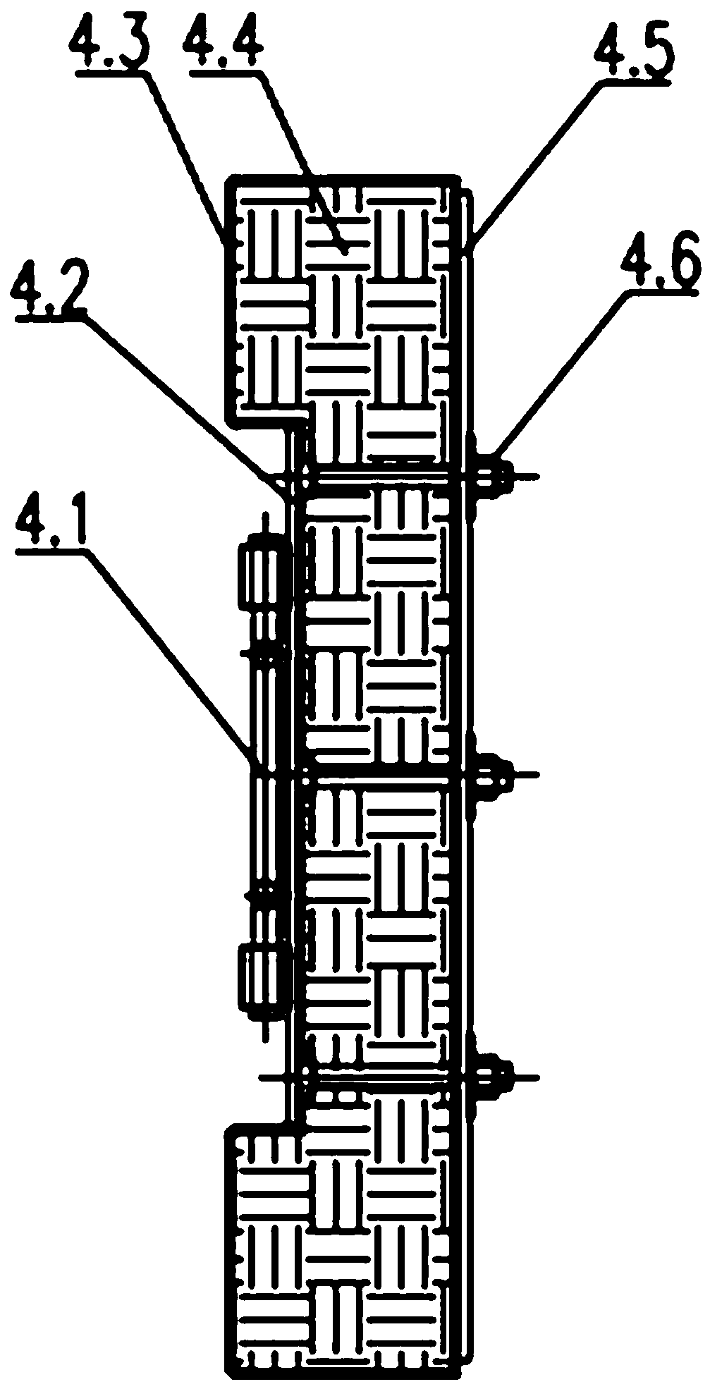 A high-temperature flue manhole door device