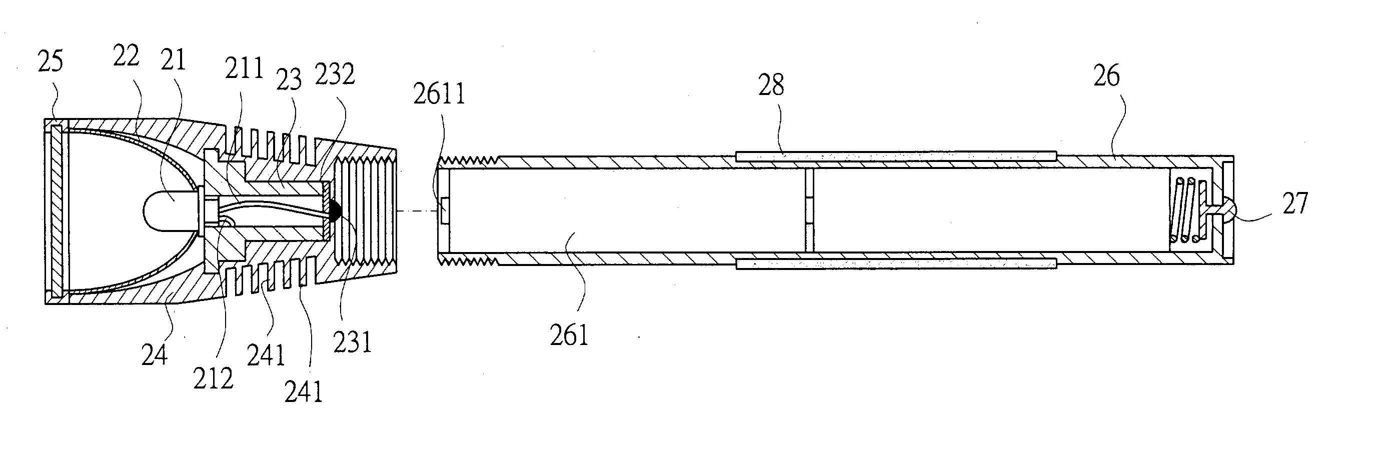 Flashlight with heat-Dissipation device