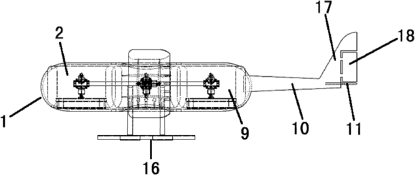 Distributed power multi-rotor VTOL (vertical take off and landing) aircraft and control method thereof