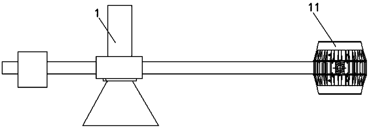 Overload environment thermal centrifugal test device