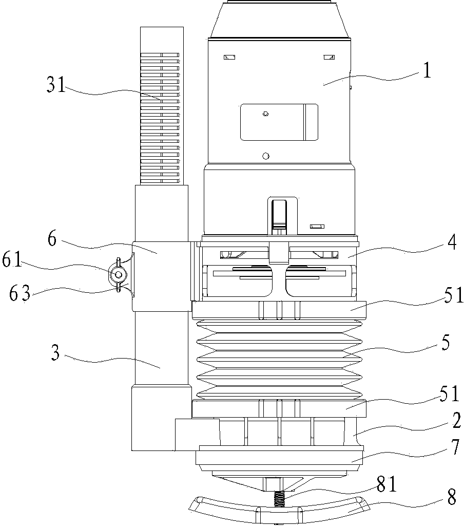 Novel height-adjustable silent drain valve structure fast to replace or maintain