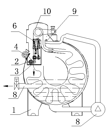 Dyeing machine with squeezing device