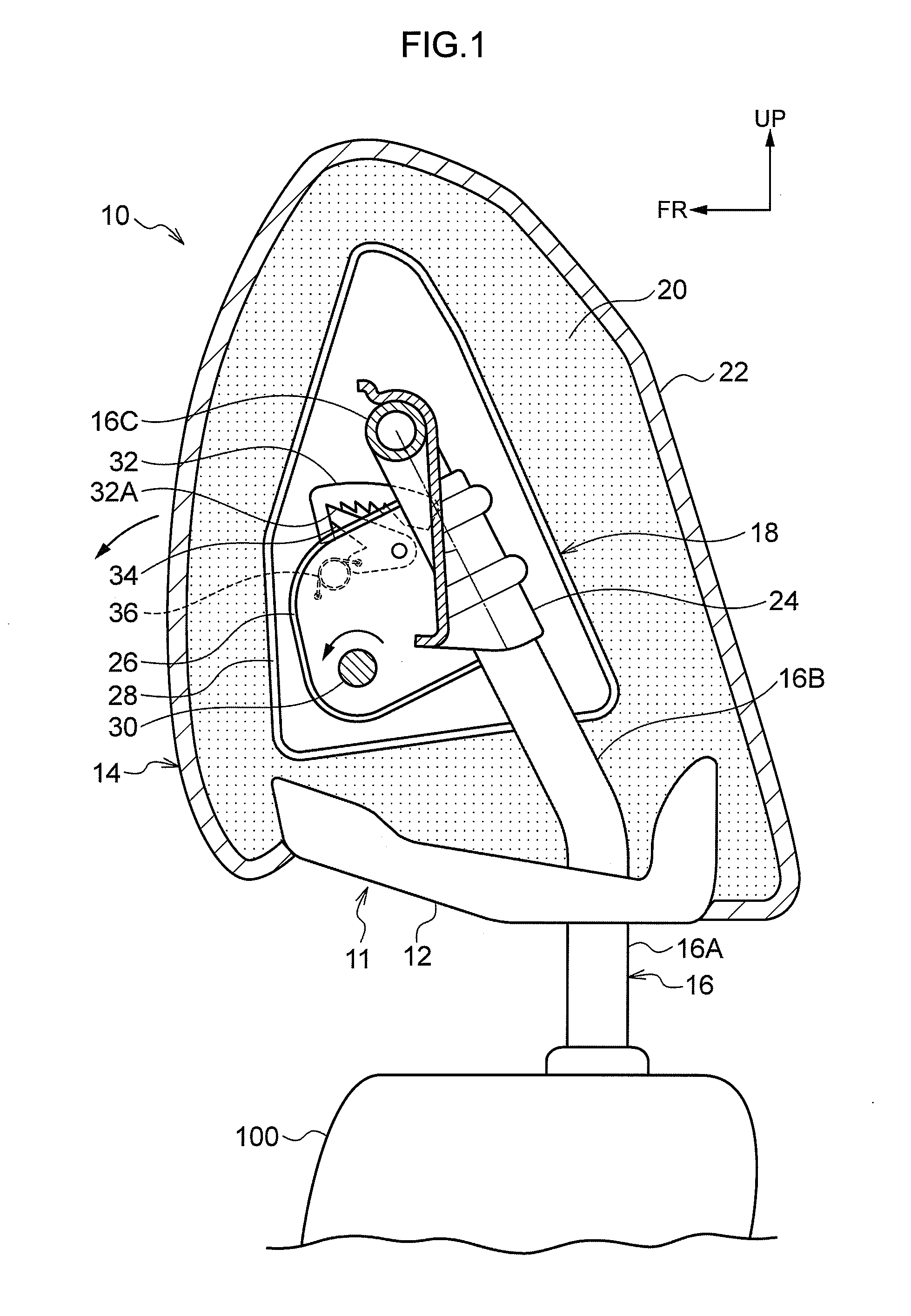 Headrest structure and headrest device