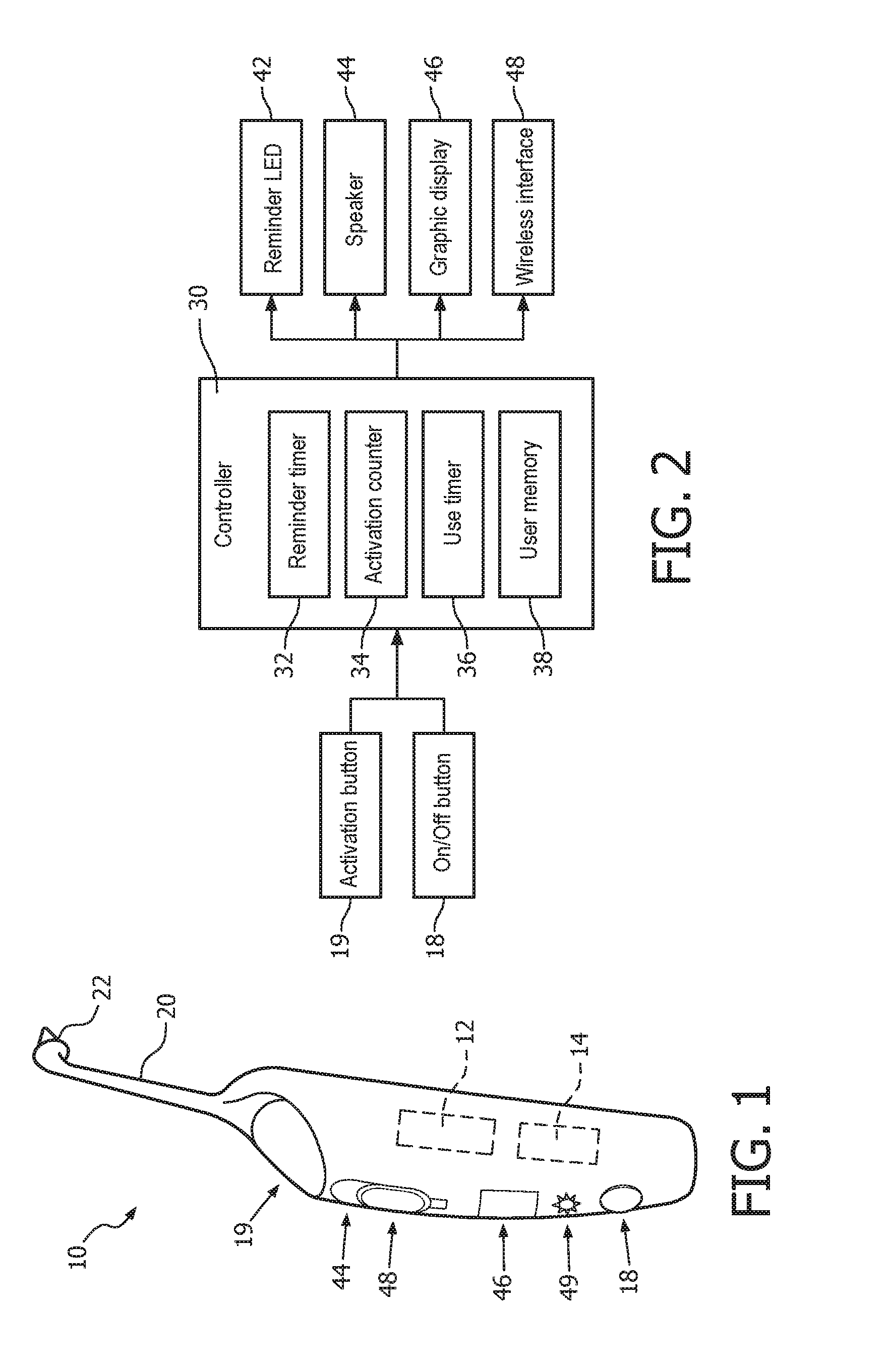 System for reminding use of an oral care appliance