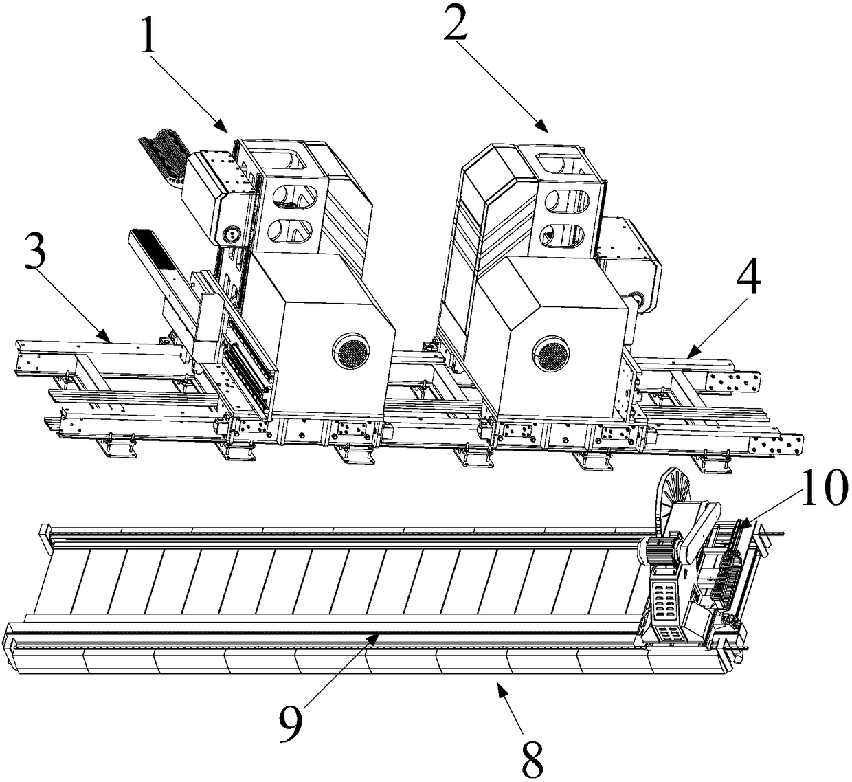 Proximate matter traction cutting robot