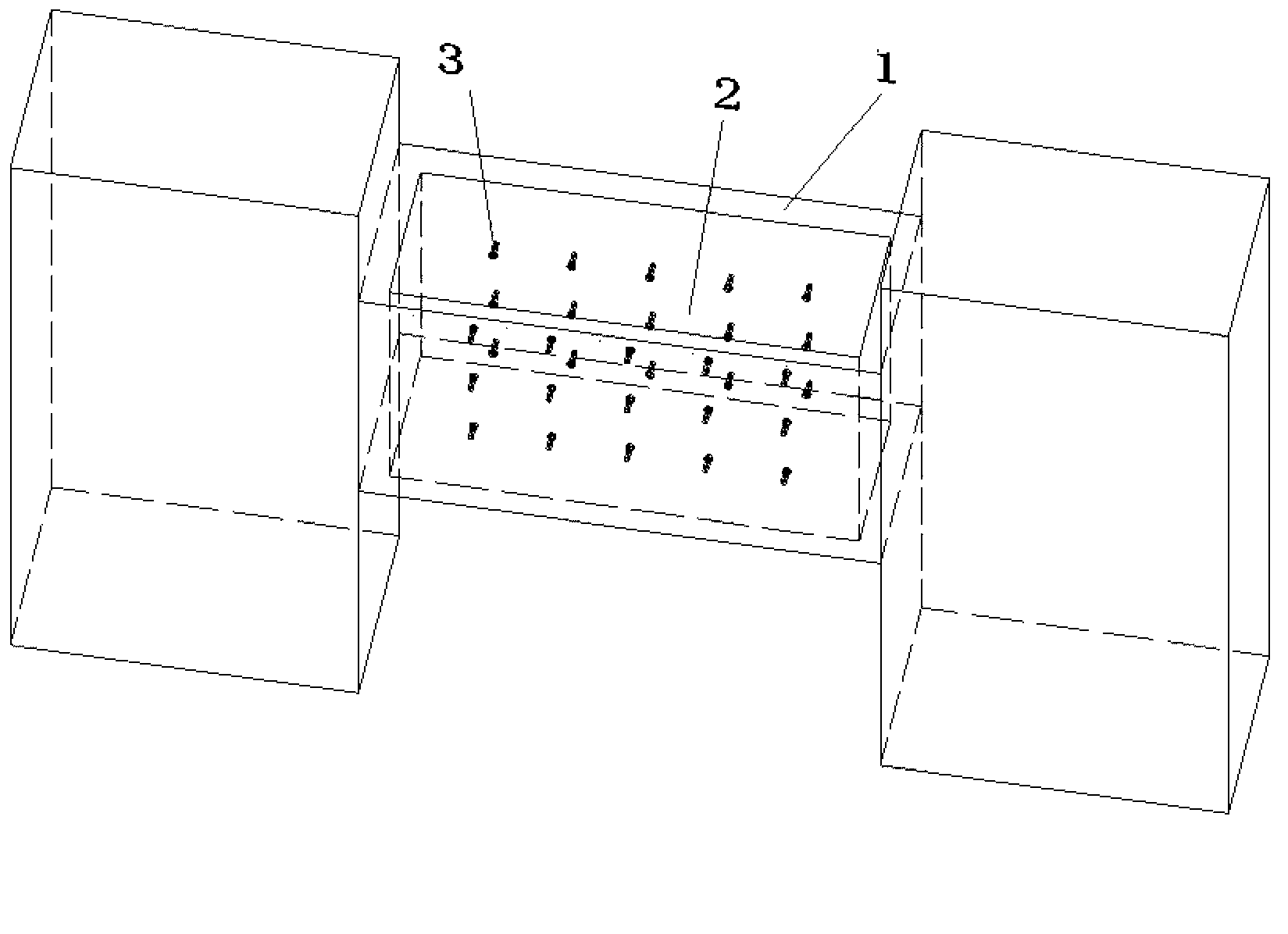 Steel plate and high-strength concrete combination connecting beam