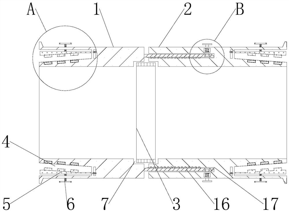 Metal hose connector structure