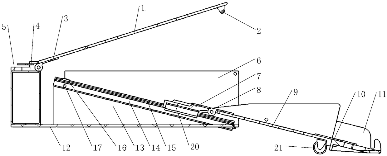 Vehicular obstacle-free guide device