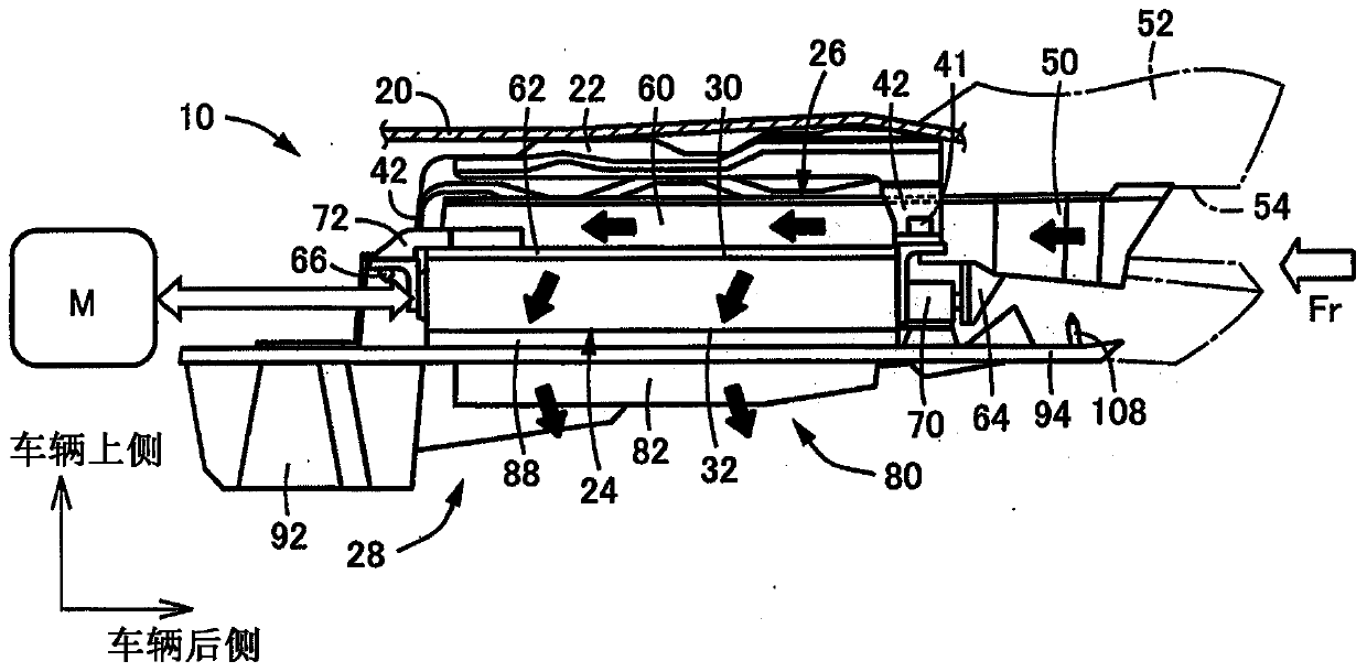 Vehicular cooling device