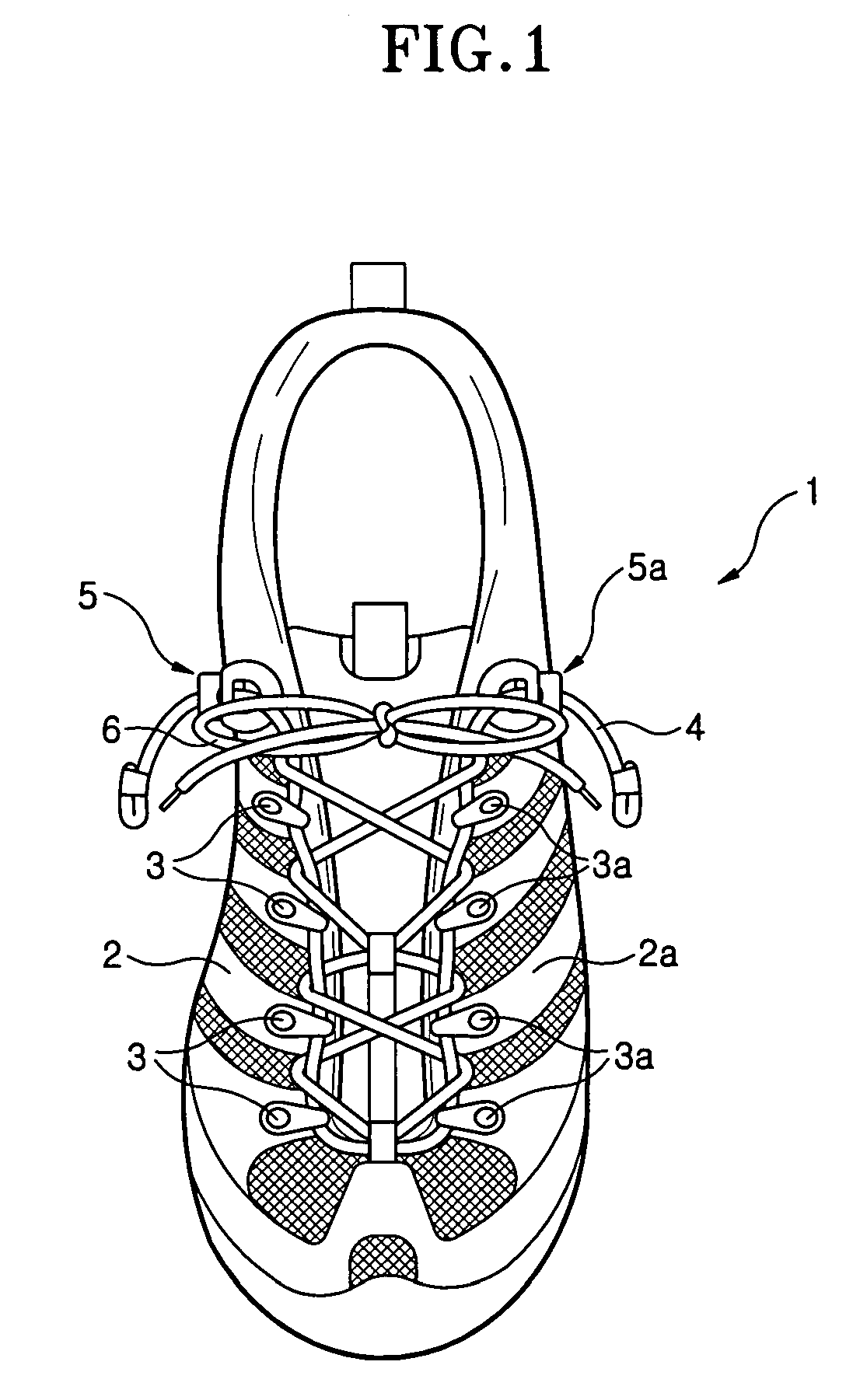 Shoelace tightening structure