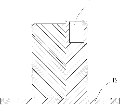 Concealed up and down shaft device and protective vertical hinged door comprising same