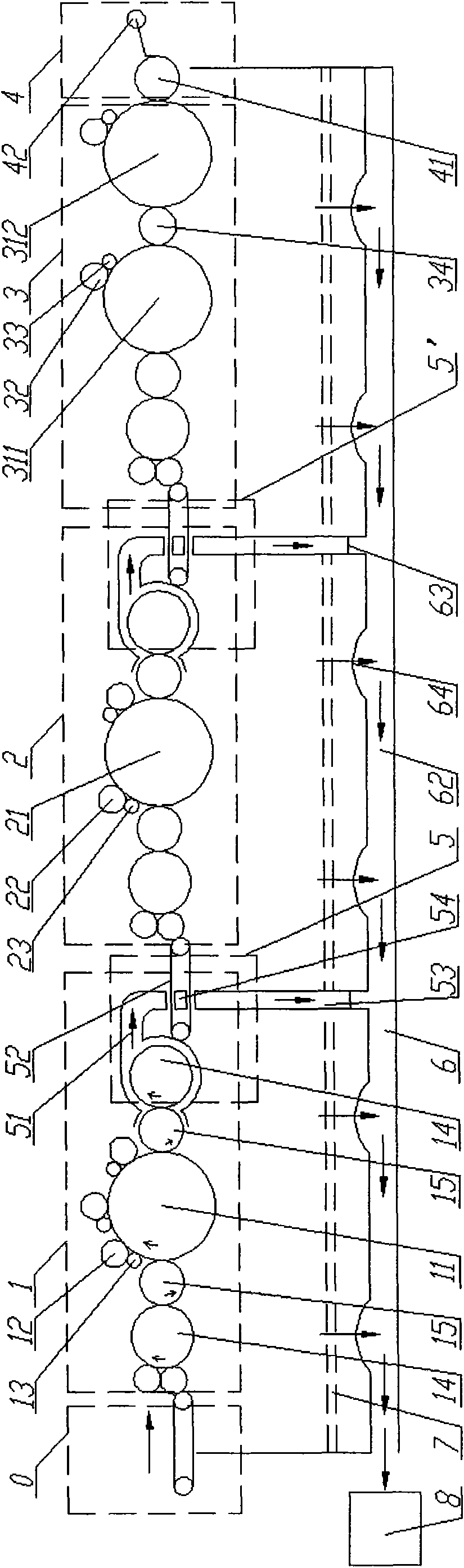 Heterogeneous animal fiber carding machine