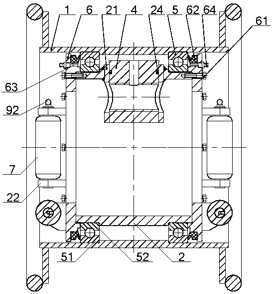 A winch rope arrangement