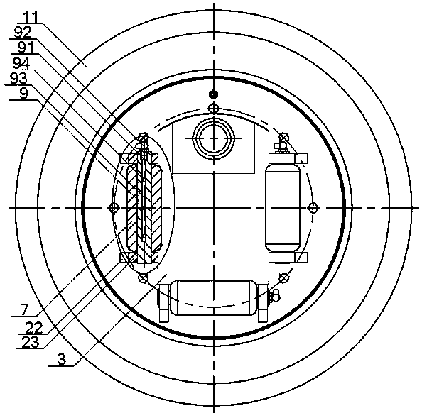 A winch rope arrangement