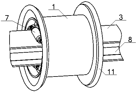 A winch rope arrangement