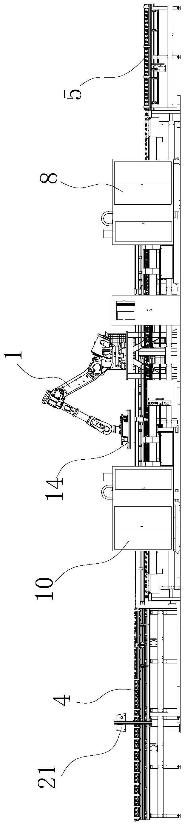 Numerical control drilling machine system used for plate