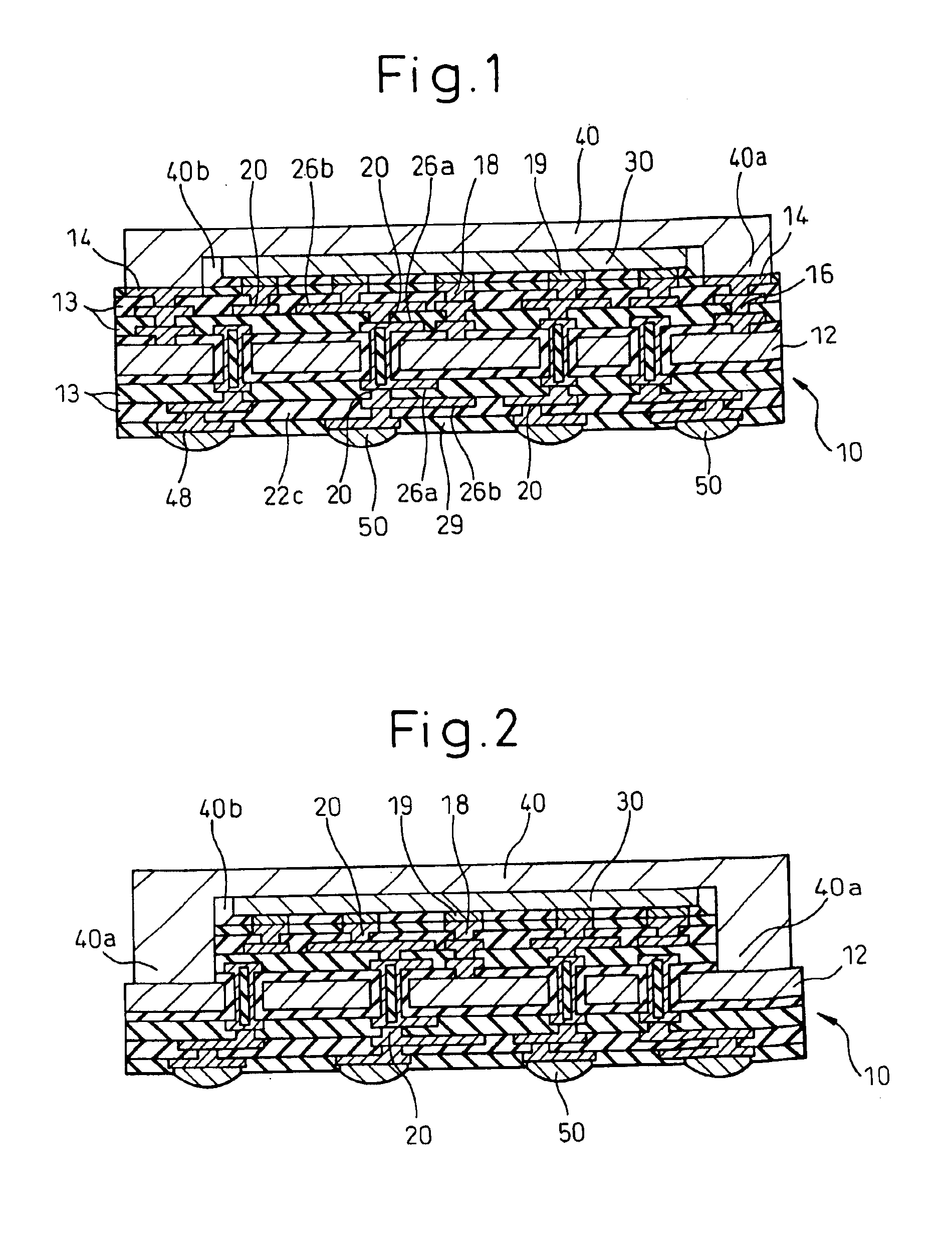 Multilayer circuit board and semiconductor device using the same