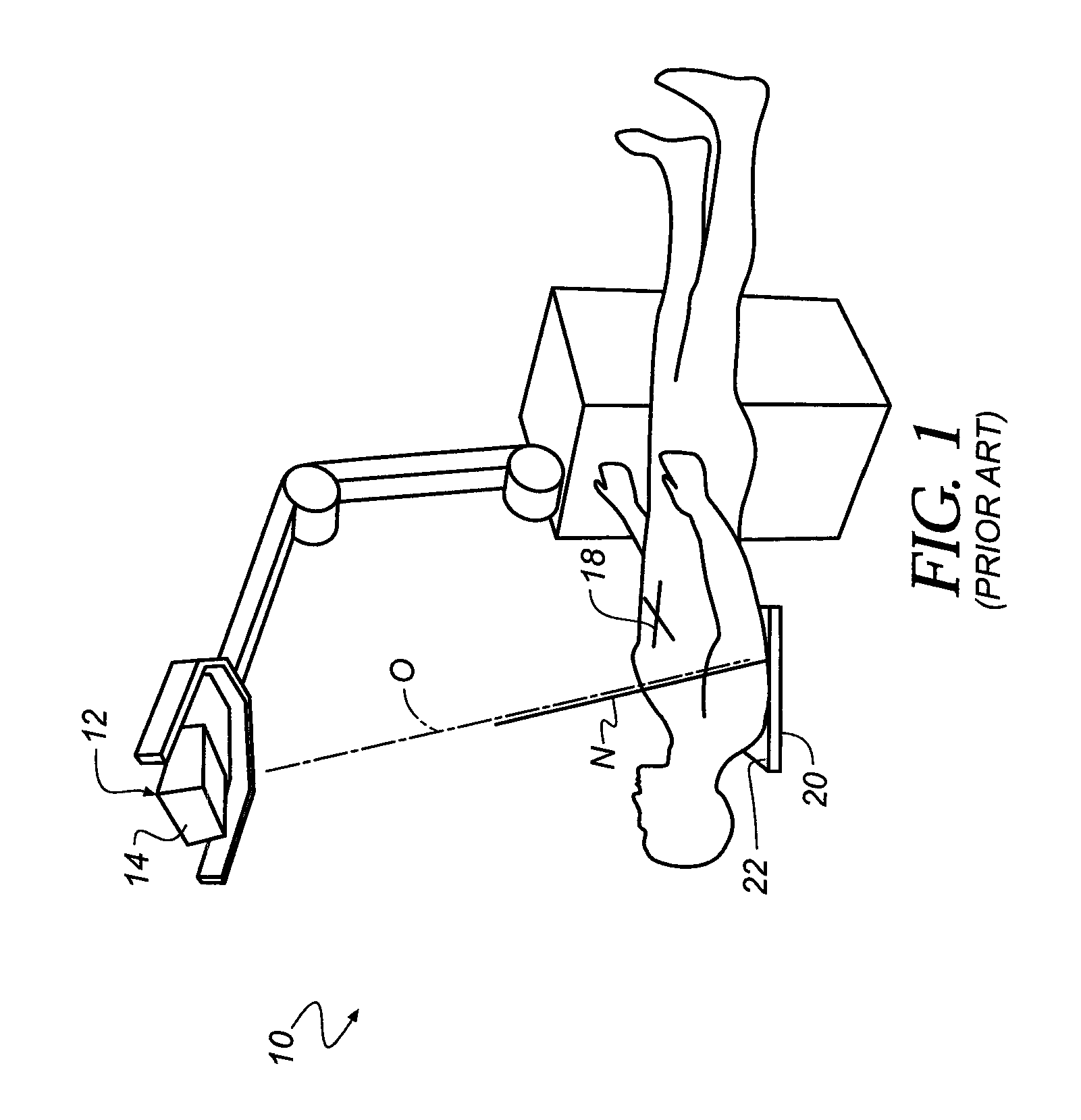 Orientation sensing apparatus for radiation imaging system