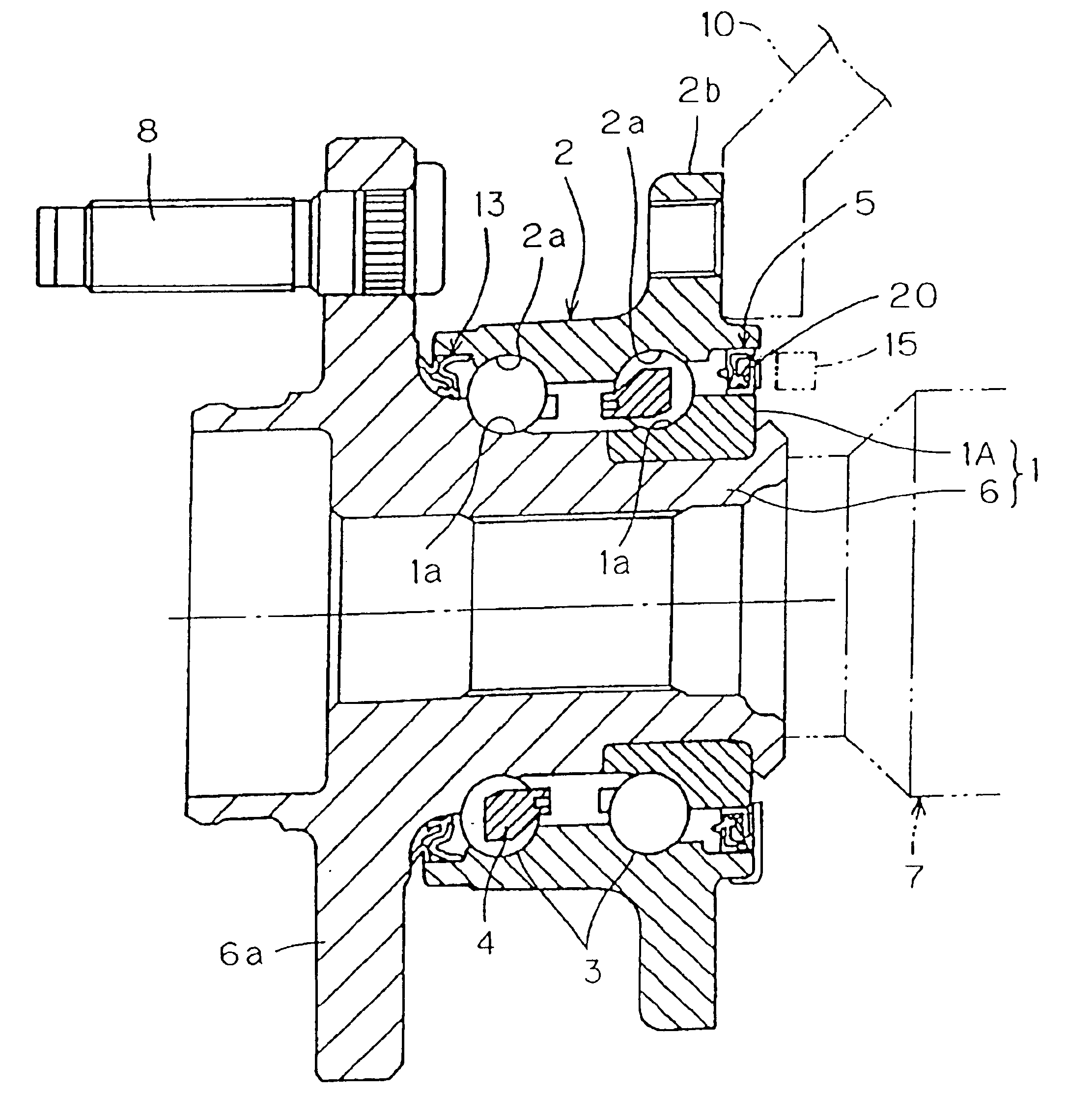 Magnetic encoder and wheel bearing assembly using the same