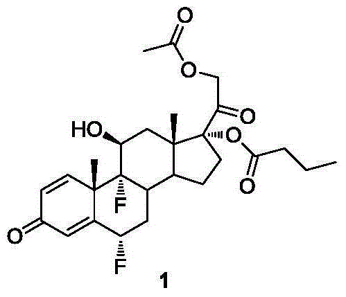 A method for synthesizing difluprednate from sterol fermentation product