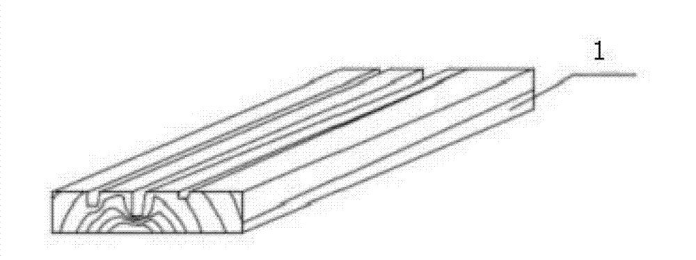 Embossing preparation process of wood for solid-wood doors and windows