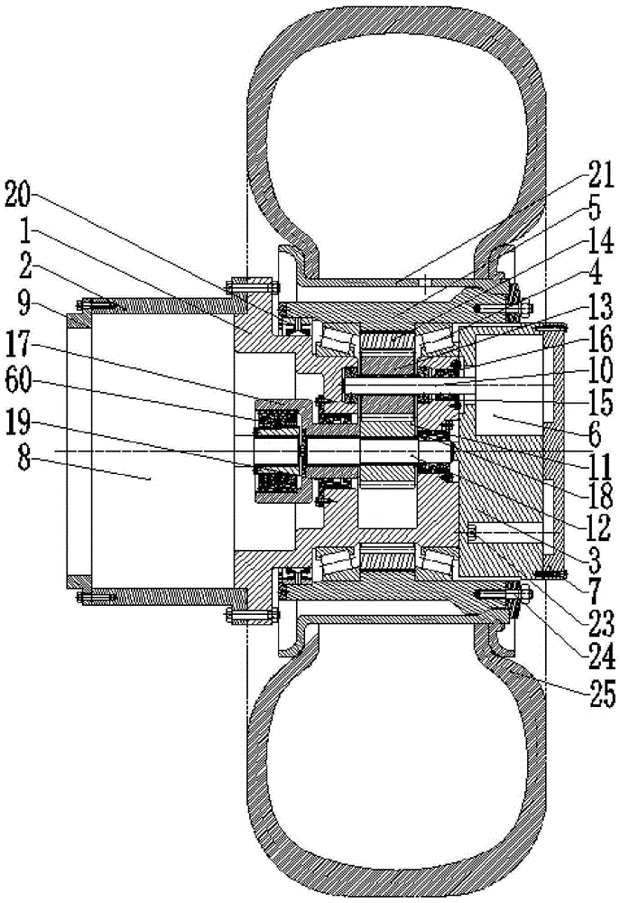 Electric driving wheel system