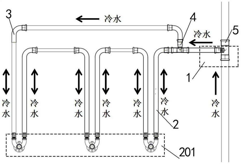 Cold water supply device and system