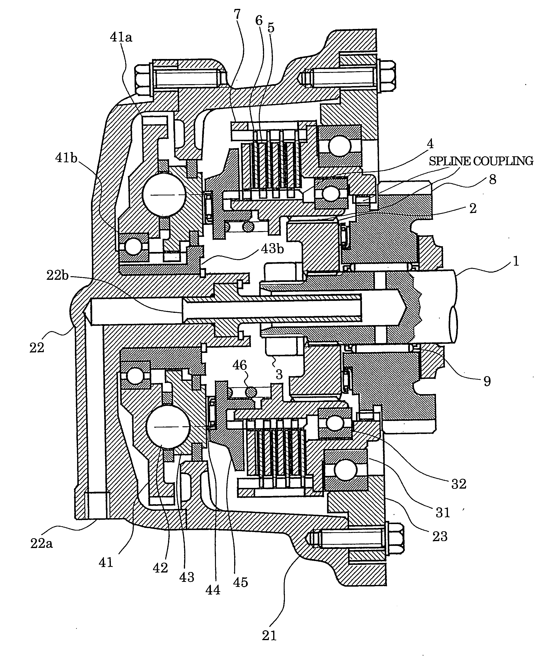 Clutch mechanism free from influence of axial displacement of rotary member