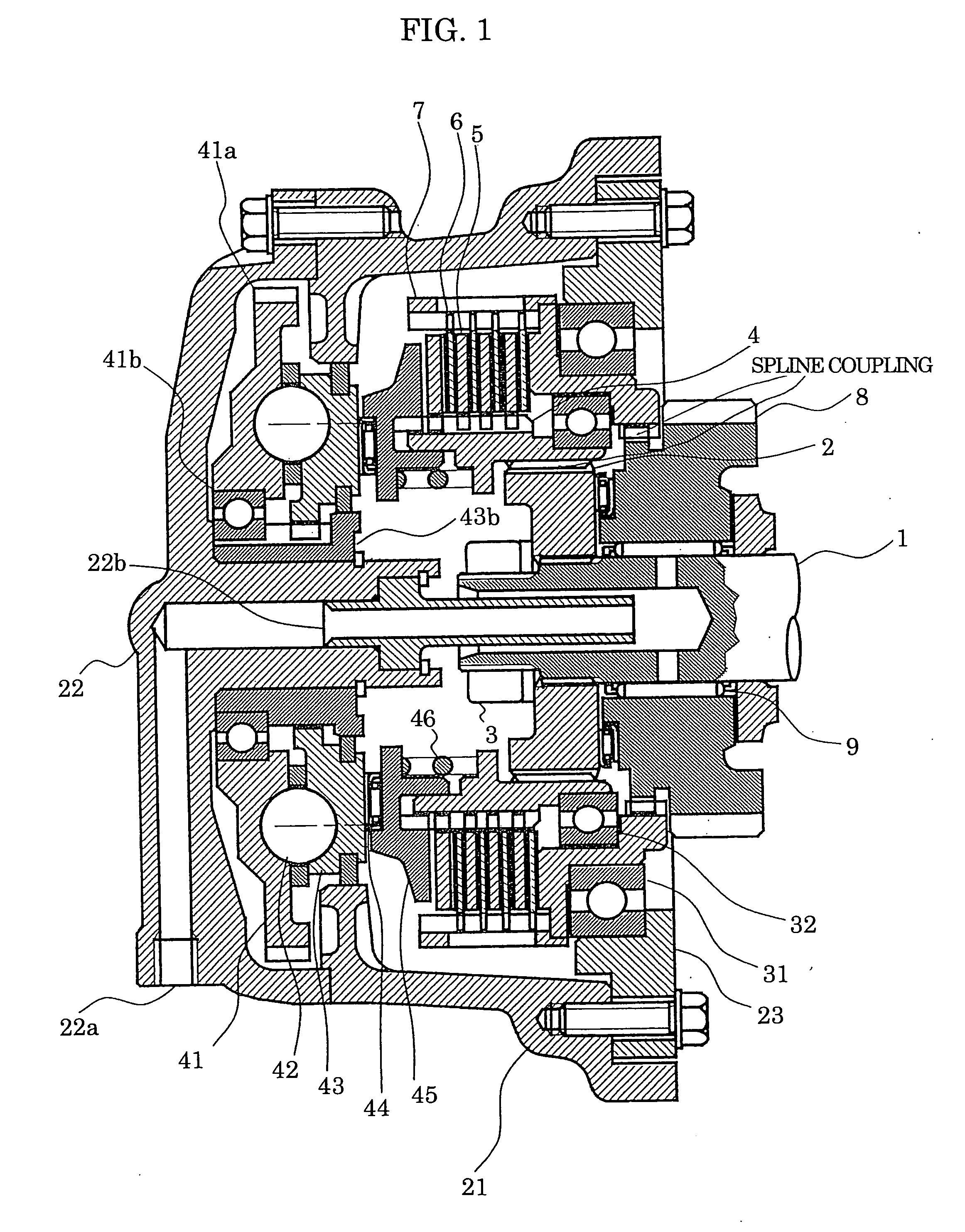 Clutch mechanism free from influence of axial displacement of rotary member