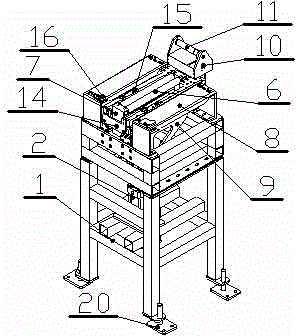 Manual feed mechanism for processing automobile engine cylinder