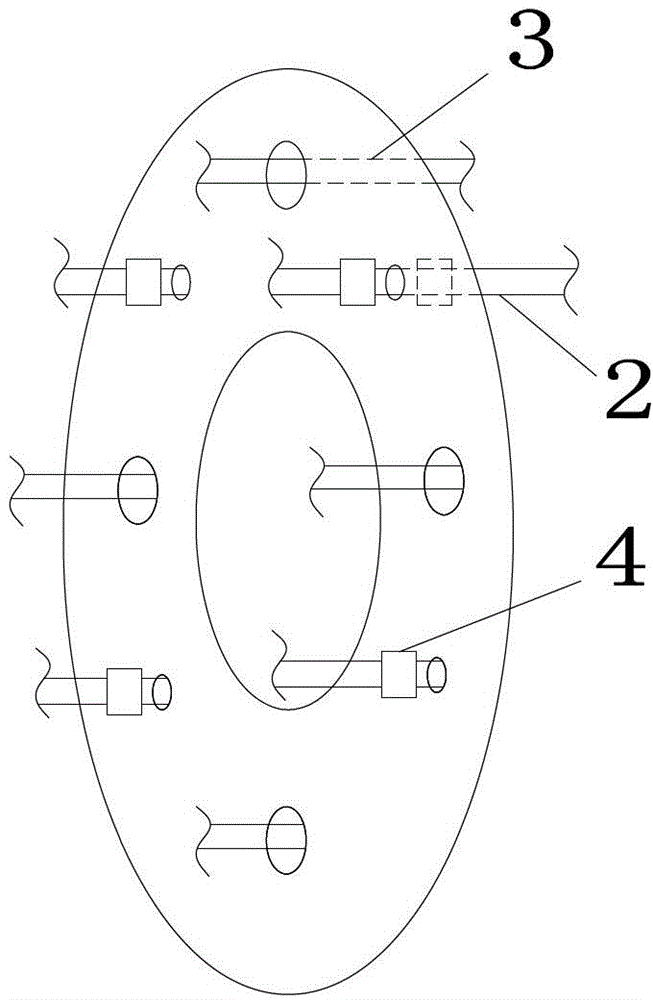 An outdoor UHV test expansion connection line