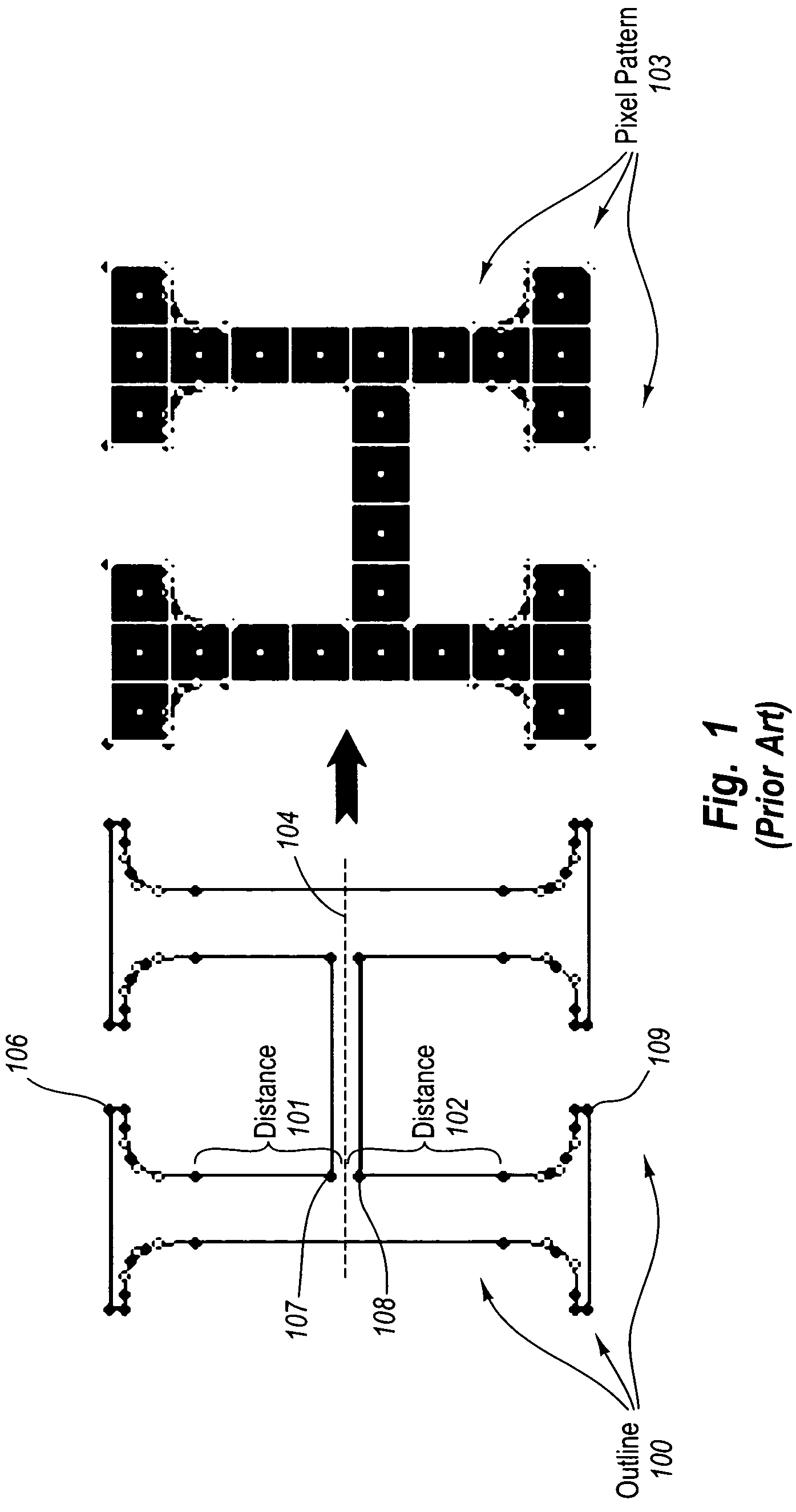 Appropriately rendering a graphical object when a corresponding outline has excessive control points