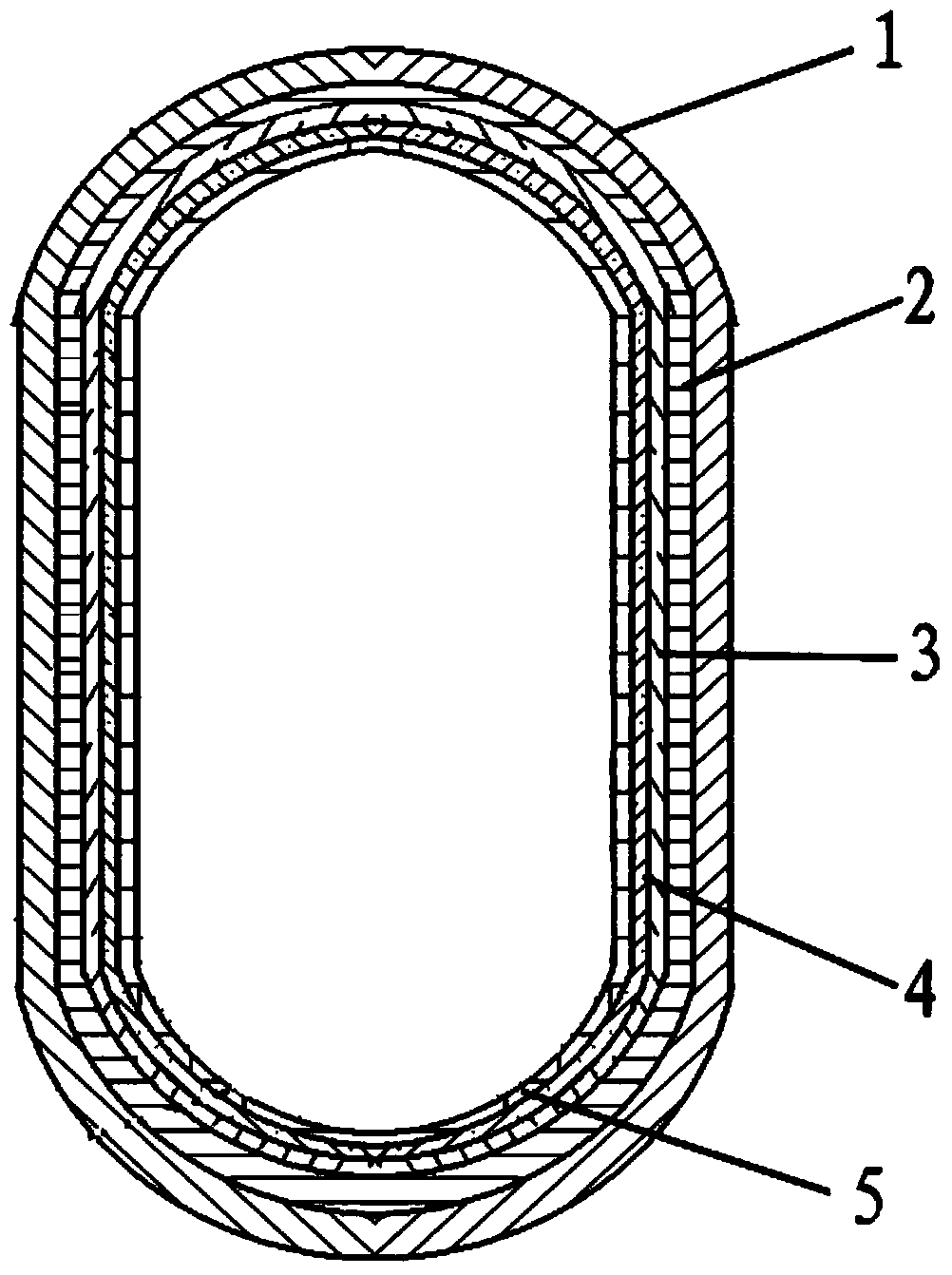 Composite lining for corrosion prevention of dissolution tank