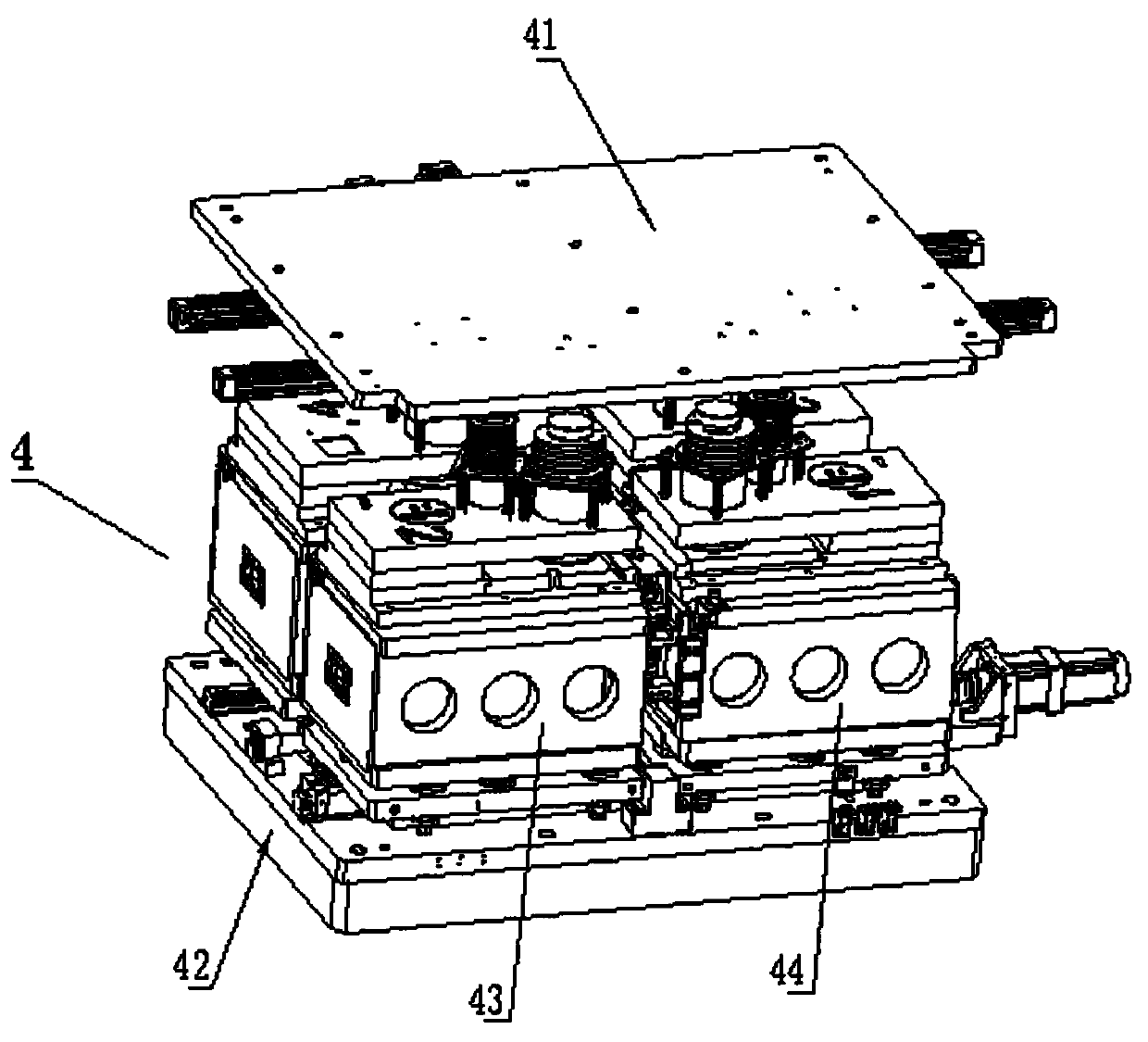 Efficient metal plate stamping equipment