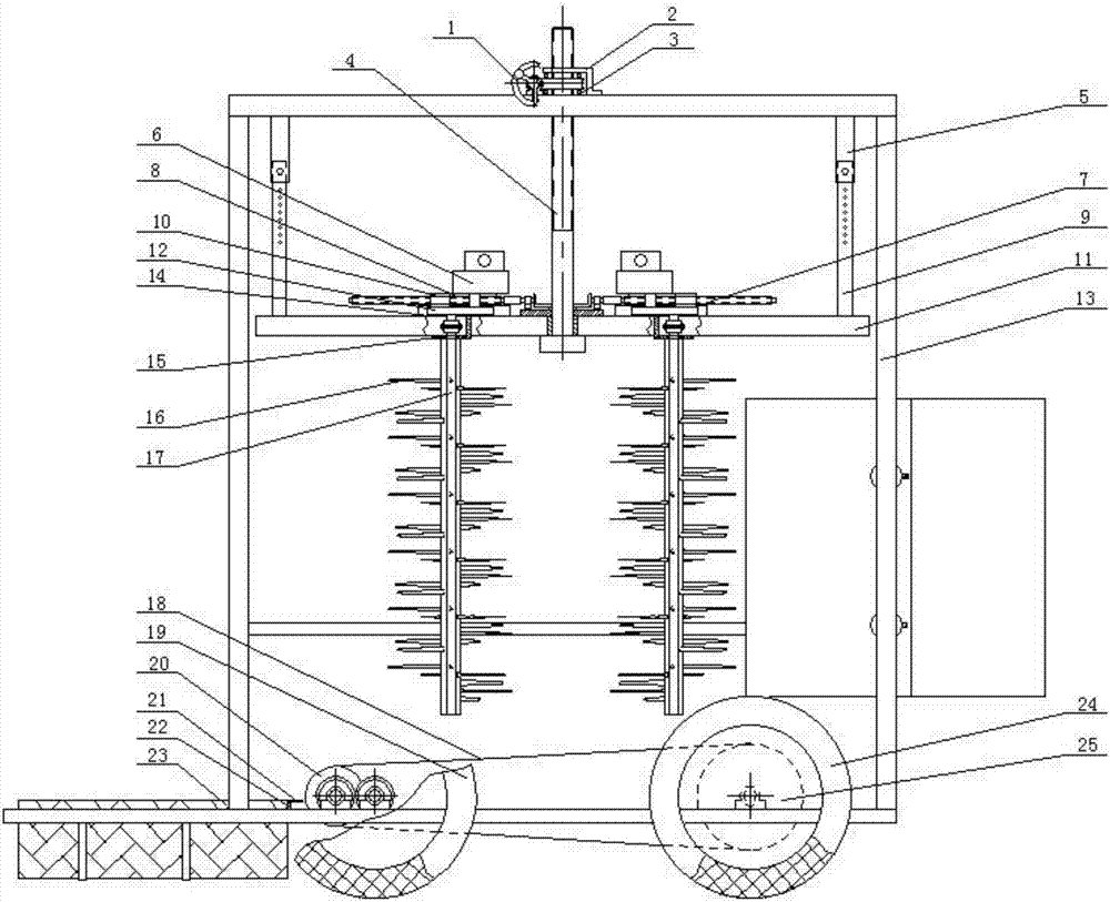 Rotary Brush Blueberry Harvester